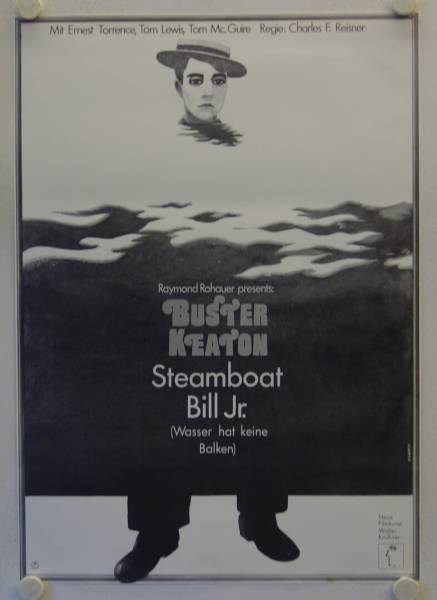 Steamboat Bill Jr. originales deutsches Filmplakat (R60s)